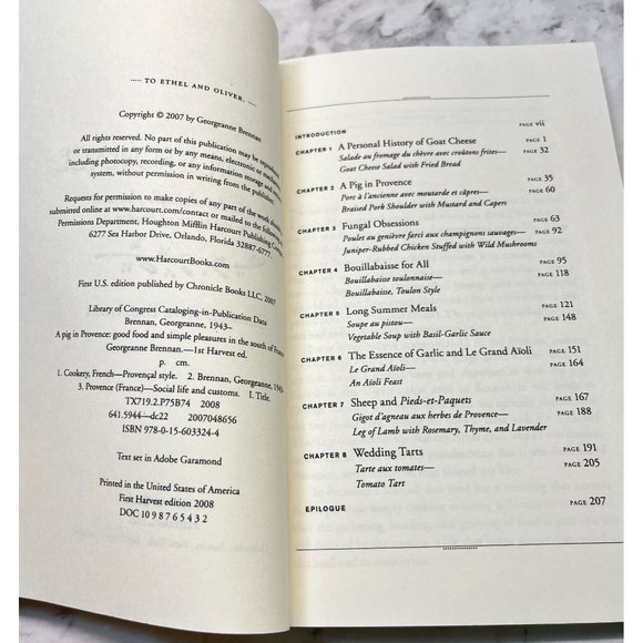 A Pig In Provence Good Food and Simple Pleasures South France Georganne Brennan - Picture 2 of 6